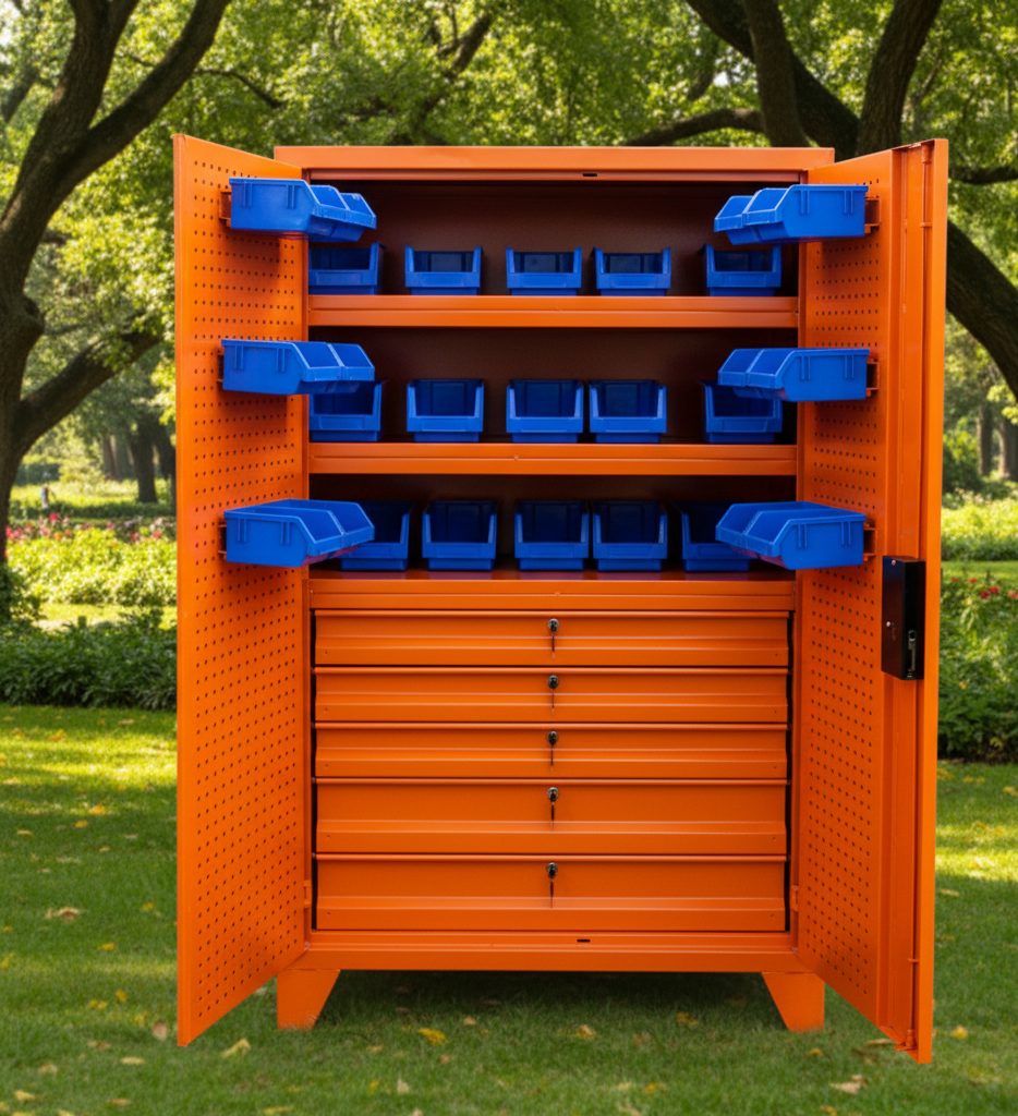 Simple Orange Platform Trolley