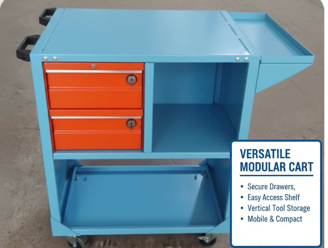 Simple Orange Platform Trolley